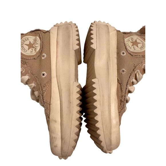 Converse All Star Chuck Taylor Run Star Hike Tan Platform Sz 8 Women Canvas - Picture 3 of 8